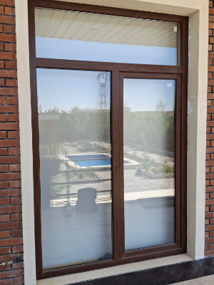 پنچره طرح چوب UPVC